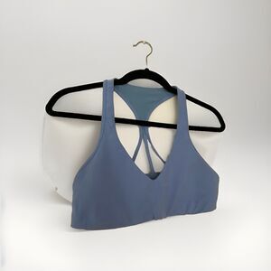 Lululemon Athletica‎ Women’s Invigorate Blue Sports Bra Padded Low Impact Sz 10